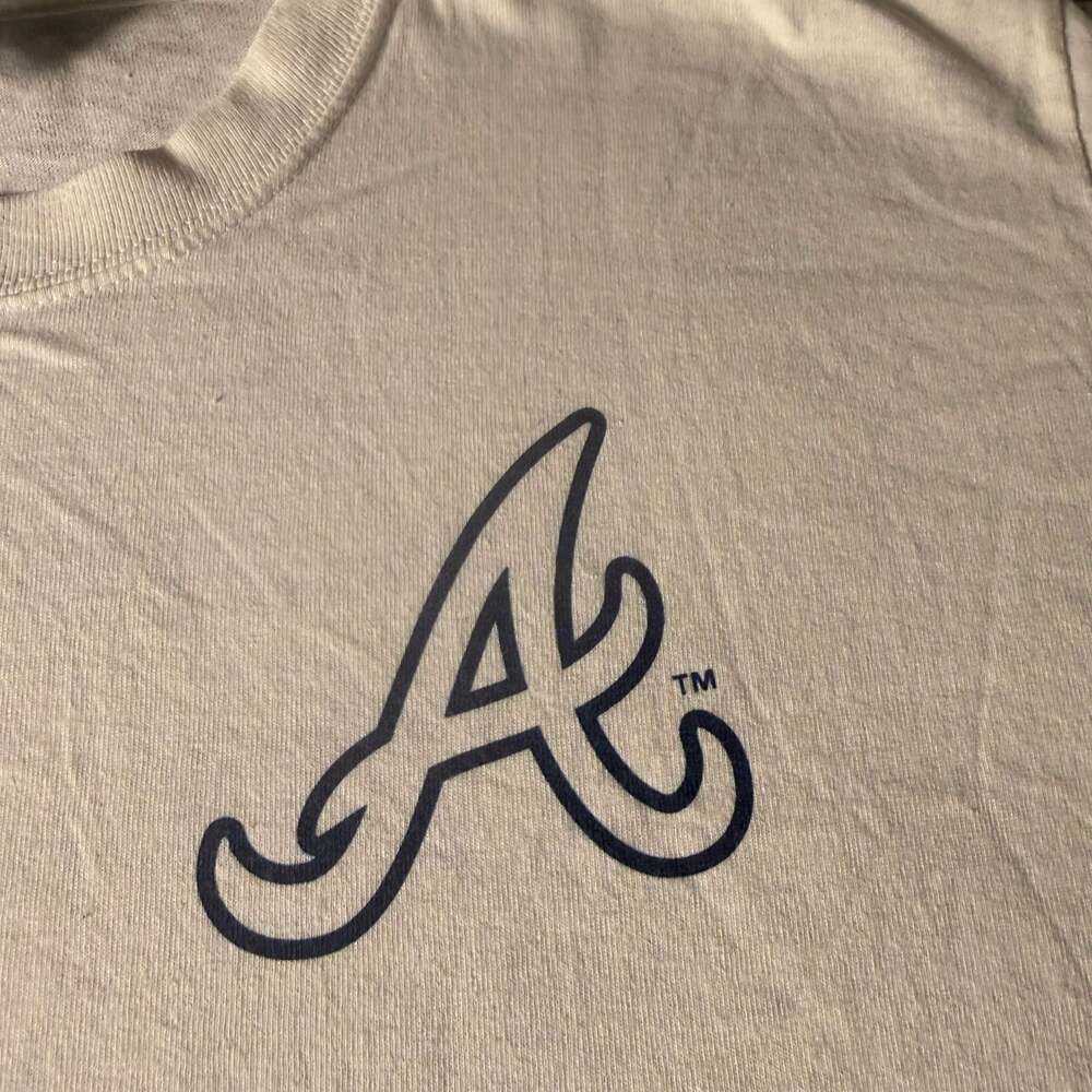 Atlanta Braves Georgia Drives Chevy Promo T-Shirt Medium White